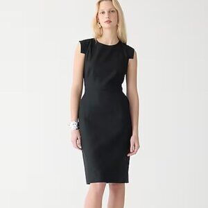 J.Crew Resume Dress in Stretch Linen Blend | Black | Size 4 | BNWT